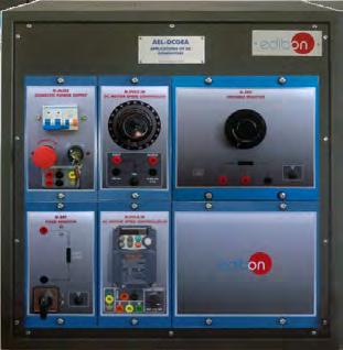 DC Electrical AEL-DCGEA. Application of DC Generator. The Application of DC Generator AEL-DCGEA is designed for the study of the main operations performed in the industrial field with DC Generators.