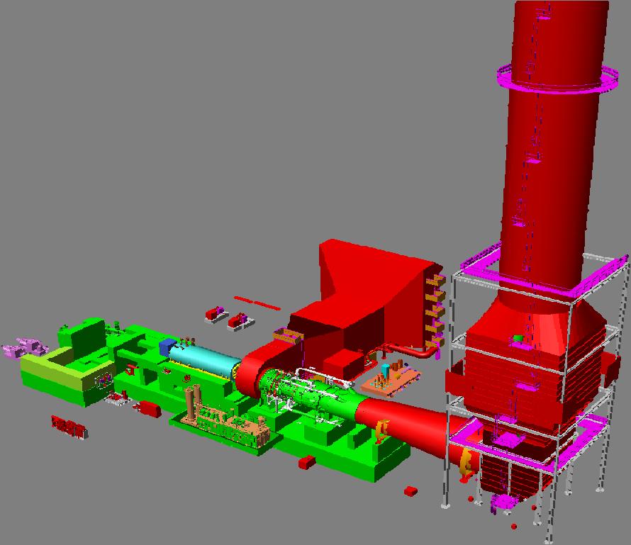 phase concept Phase 1: Erection and testing GT Phase 2: Extension to CCPP Gas Turbine Set Exhaust