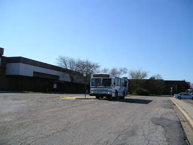 The Indian Springs Transit Center is located adjacent to the former Indian Springs Shopping Center.