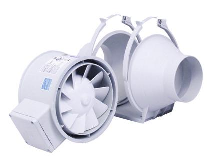 of in-line duct fans have been specially designed to maximize the airflow performance with minimal noise levels within the smallest and most compact of housing sizes.