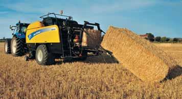 The optional system uses two horizontal discs which are installed instead of the blower and work completely independent of the straw chopper.