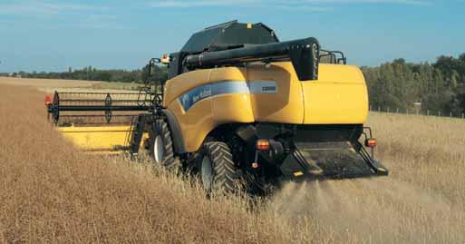 GENTLE ENGAGEMENT MAINTAINS DRIVELINE RELIABILITY For smooth engagement of powerdemanding components between the engine and threshing or unloading systems, CX8000 combines use a main