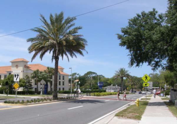 other bicycle lanes within the City City working with FDOT to provide