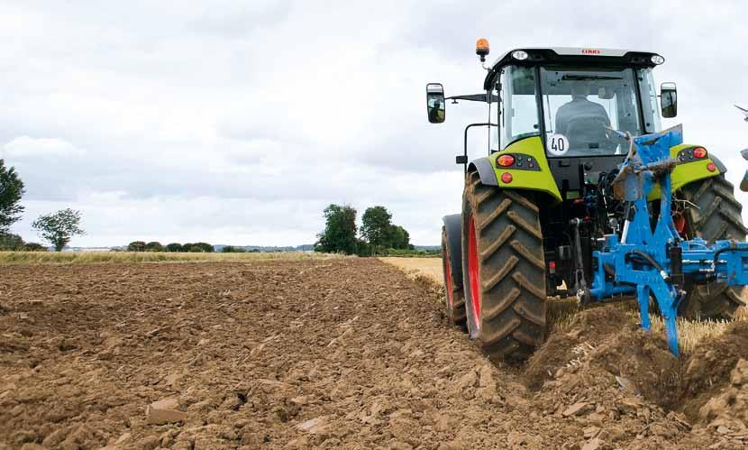 When the conditions become tougher, the tractor driver uses the control unit to increase the pressure such that the plough bodies remain firmly in the ground.