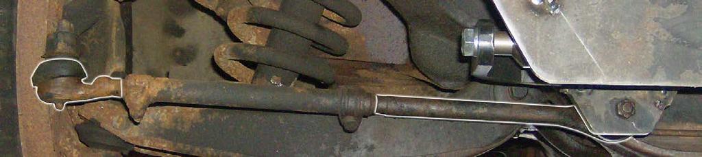 Note: If using the original parts some adjustment of the tie rod assembly may be