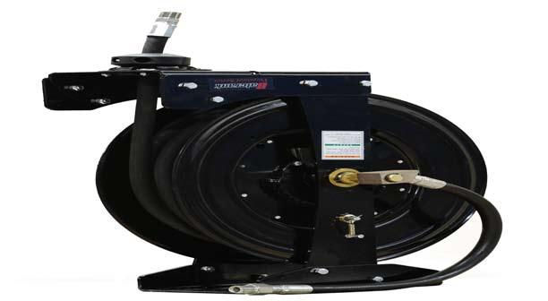 HOSE REELS PREMIUM SERIES H O S E S R E E L S FEATURES & BENEFITS 16-position locking heavy duty cast latch mechanism with secure easy-touch pull release Heavy gauge stamped rims an plate steel