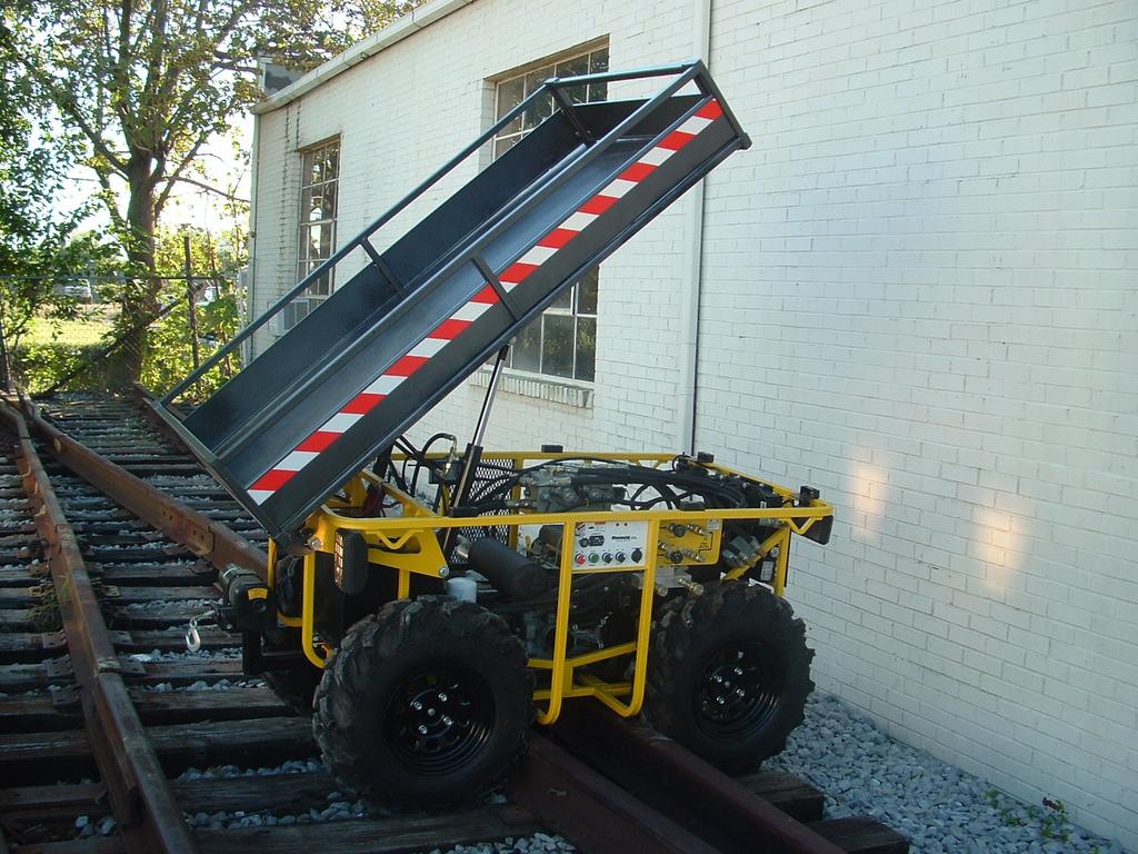 09800 gasoline track rover 09900 DIESEL track rover The Railtech Matweld Track Rover is a hydraulic 4WD mobile work cart powered by a 22hp Kohler Engine.