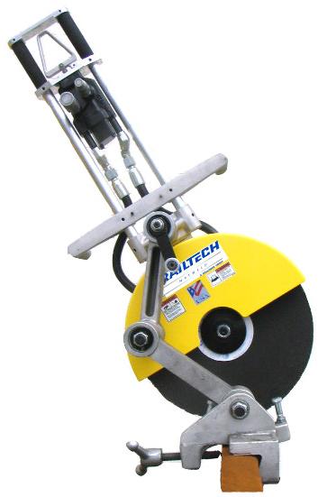 03900A REVERSING RAIL SAW The Railtech Matweld Reversing Rail Saw is a hydraulic powered abrasive rail saw that can cut rail from either side of the rail safely without disconnecting or realignment;