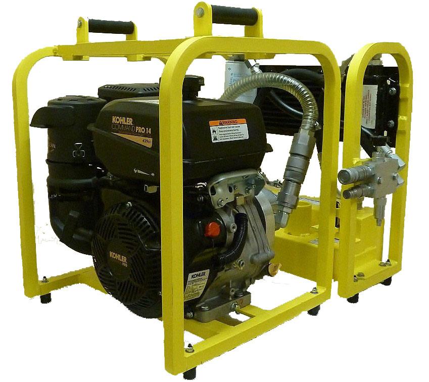 02050RM MODULAR POWER UNIT The Railtech Matweld Modular Power Unit is designed to be easily transported in two lightweight sections and it simply couples together for immediate use.