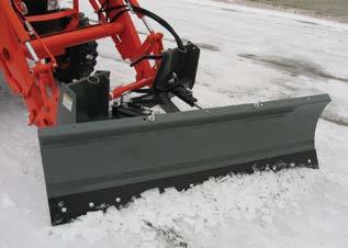 Snow Blades Specifications Models 2160 & 2172 are for skid steers and tractors with a recommended HP of 25-45 HP. SBC clamp-on models are for tractors with a recommended HP up to 35 HP.