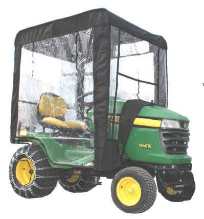 Winter Cabs Soft cab includes a plastic insert to reinforce roof avoiding it to collapse over the weight of the snow or rain. If used with a Berco accessory, all controls remain inside the cab.
