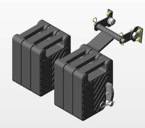 Rear Counterweights - See page 6 for this product Install on the rear of the tractor to counterbalance the weight of the