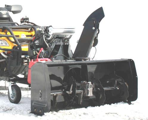 48 & 54 Versatile Plus (With Engine) Snowblowers Universal Mount Fits most Brands of ATV s or UTV s* Requires a winch to lift accessory and a 2" rear ball hitch 14 hp Kohler Engine 48 # 700580-3-14k