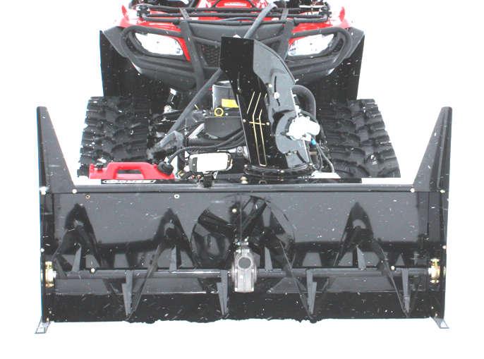 Snowblowers Universal Mount Fits most Brands of ATV s or UTV s* Requires a winch to lift accessory and a 2" rear ball hitch 54 Premium With 22 hp Honda Engine * # 700716-2 EPA *Honda winter kit
