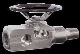 SERIES 6100 BAR STOCK BODY AND ENDPLATE Welded Instrumentation Valve with Multiple Ports Lock Washer 1/2 to 1 (15 to 25 mm) standard endplates are available. Other sizes are available upon request.