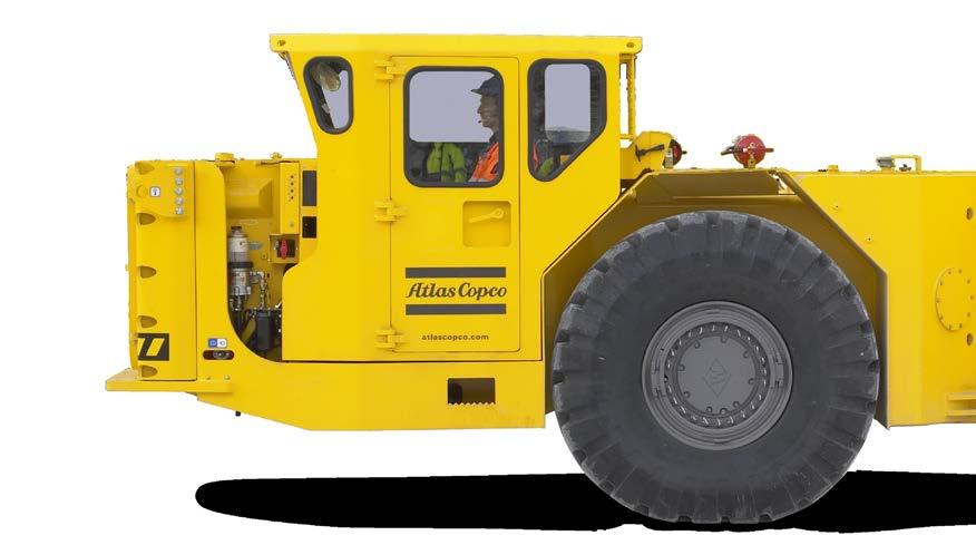 MINETRUCK MT 2010 COMPACT AND QUICK FOR EFFICIENT HAULAGE MT2010 IS AND ARTICULATED UNDERGROUND TRUCK WITH A LOAD CAPACITY OF 20 METRIC TONNES.
