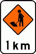 B1 Signs B1.4 Signs used at worksites For the full sign use policies and sign design details refer to the Traffic sign specifications.