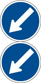 B1 Signs Sign name Sign Old sign Illustration Requirements for use Keep left RD6L RG - 17 RD6L (RG-17) and RD6L twin disc (RG-17.