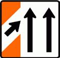 B1 Signs Sign name Sign Old sign Illustration Requirements for use Lane shift Three-lane oneway road TL6L TW - 8.