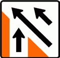 A supplementary distance plate is used for signs on level 2 and level 3 roads. TL6R TW - 8.