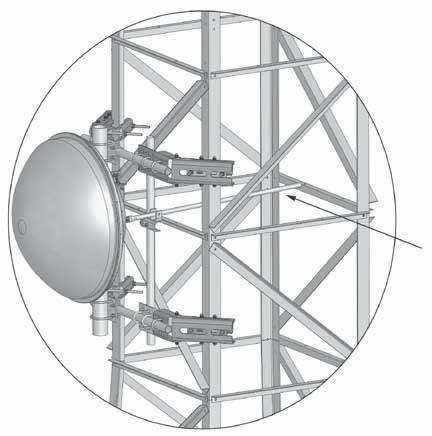 See Note Below 3ft dish shown on 4ft face tower using TF-M2S-8 series mount.