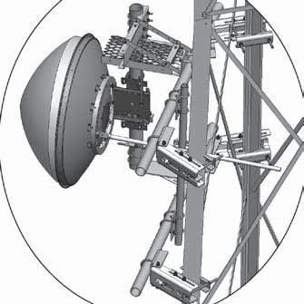 Site Related Components Square Antenna Ice Shields Mounts to: Order Separately: Lattice towers Heavy duty Protects antenna from falling ice 4-1/2" (114.