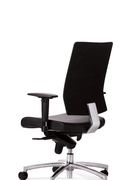 Multi-adjustable armrests. Available in Black only.