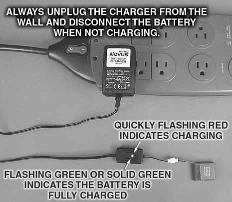 Recharge the battery before attempting another flight. A dangerous situation can occur when attempting to recharge an over-discharged battery!