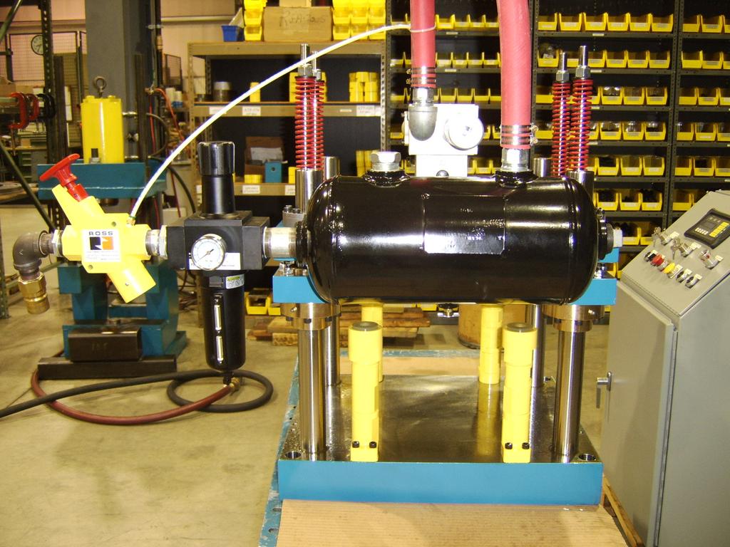 Press is equipped with an ASME Certified Air Tank