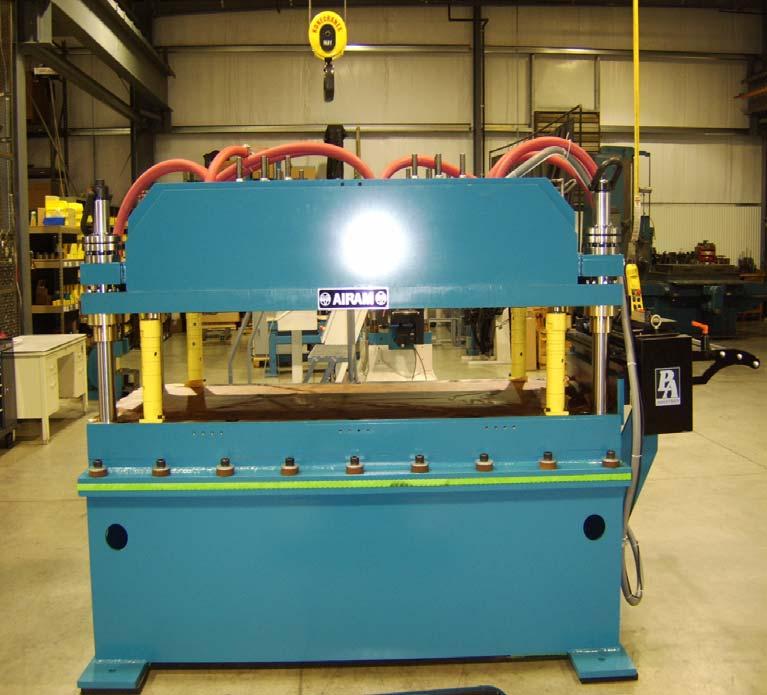 ATP100-0309 0309 100 Ton Press with 3 Air Tubes 9 Valves Bed Size 93 x x 38 Approximate Press Weight