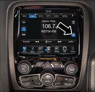 ELECTRONICS YOUR RADIO Uconnect 8.4 NAV 8.4 Touchscreen Navigation with 3D City and Terrain Modeling Standard HD Button will be visible on right side of screen when viewing AM or FM (U.S. Market Only) SiriusXM Travel Link feature listed within Apps Uconnect 8.