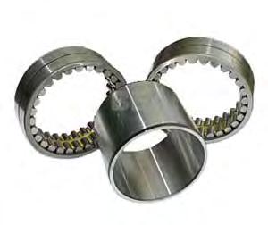 The outer rings have rigid ribs on both sides or no ribs, the inner rings have one or two rigid ribs or are designed without