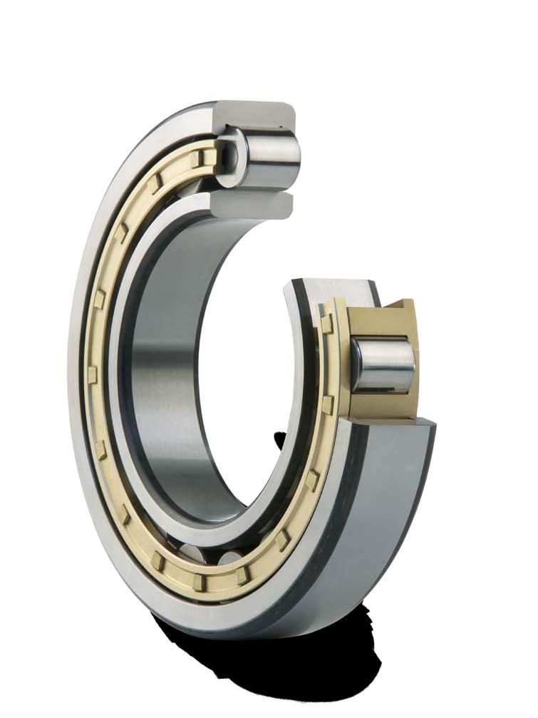The assortment For grease lubricated bearings, roller guided cages (designation suffices J, P, M) are preferable to shoulder guided cages (designation suffix ML).