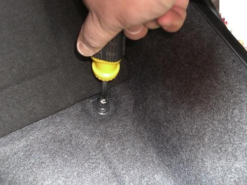 Now remove the panel from the inside of the boot (trunk) and pull the rubber seal off on 3 sides leaving it attached at the top.