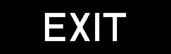 Wall mounted rectangular LED Exit Signs 2LA006952-XX