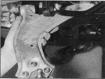 If renewal is necessary, slacken and remove its retaining bolts, and remove the balljoint from the arm. Fit the new balljoint, and insert its retaining bolts.