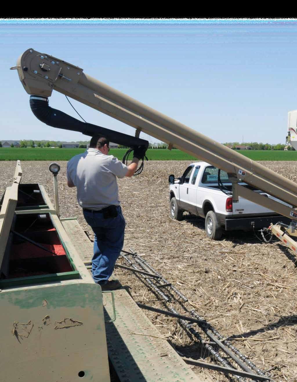 self-loading seed tender 3-in-1 seed-handling versatility Side-mounted LED lights provide quick verification