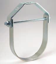 3100 - Standard levis Hanger (TOLO Fig.1) SLI-RIT levis Hanger Features Pipe will not pinch when installing. 15 swing in either direction allows pipe to easily feed thru.