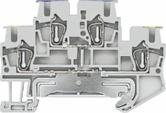 8WH2 Spring-Loaded Terminals 8WH two-tier terminals 8WH2020-4BF00 Two-tier terminals, terminal size 2.5 mm², N at top and PE at bottom Gray Terminal width 5.