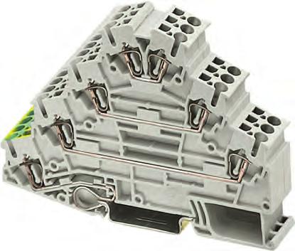 Overview Technical specifications Terminal size 2.5 mm² 8WH four-tier motor terminals The four-tier motor terminals with terminal size 2.5 mm² are ideal for the compact wiring of AC loads.