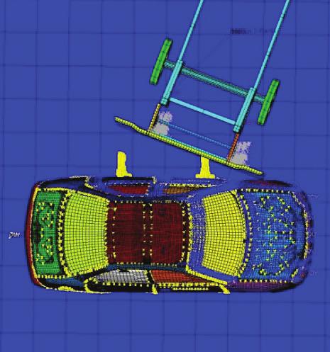 Results First simulation was run with the use of the standard deformable barrier existing