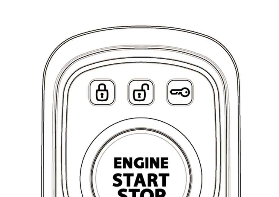 START/STOP: Note : Remote Engine Start - Press the button 1 time and then, within 3 seconds, press and hold the button for 2 seconds Lock, Unlock and Remote Starting icon is displaying with One LED
