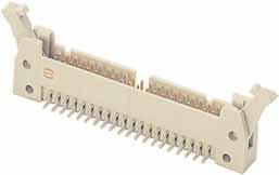Solder board connectors Technical characteristics 6, 10, 14, 16, 20, 26, 30*, 34, 40, 50, 60, 64 Contact arrangement straight, angled Contact length 2.9 mm, 4.