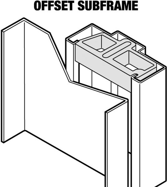 SERIES 700 OFFSET SUBFRAME (SELF FLASHING) The Offset C-Channel allows for the self-flashing system with the wall panel