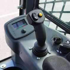 Precise VISIBILITY A cab-forward design enhances the view to the bucket cutting edge from the operator
