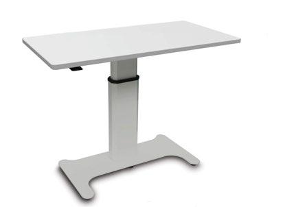 Hover Bases Type C Height Adjustable Bases Pneumatic - H-Base Pedestal Base For Rectangular Worksurfaces: - 24" or 30" x 48" - 24" or 30" x 54" - 24" or 30" x 60" Model Number For 24" and 30" Deep