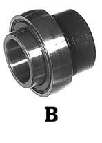 8 IMPLEMENTS AND BEARINGS Self-Aligning Spherical Ball Bearings With Collars Wide Inner ring bearings designed for extremely dirty & wet conditions - available in non-relubricating & re-lube types.