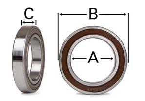 Suffixes PPB & RRB indicate double seals & spherical outside diameters for us in housings with same spherical inside surfaces to allow unrestricted self-alignment.
