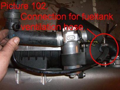 The arrow on the idle control valve body will point in the direction of