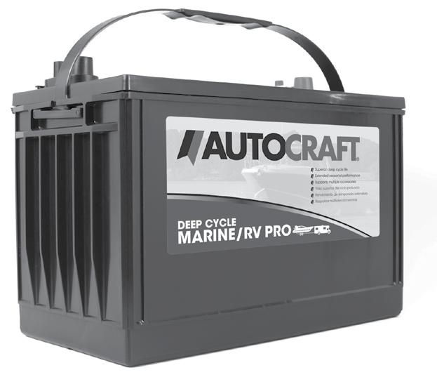 Autocraft Pro offers 30% more cycling capability, to meet or exceed your power demands, giving you peace of mind while out on the water or on the read.